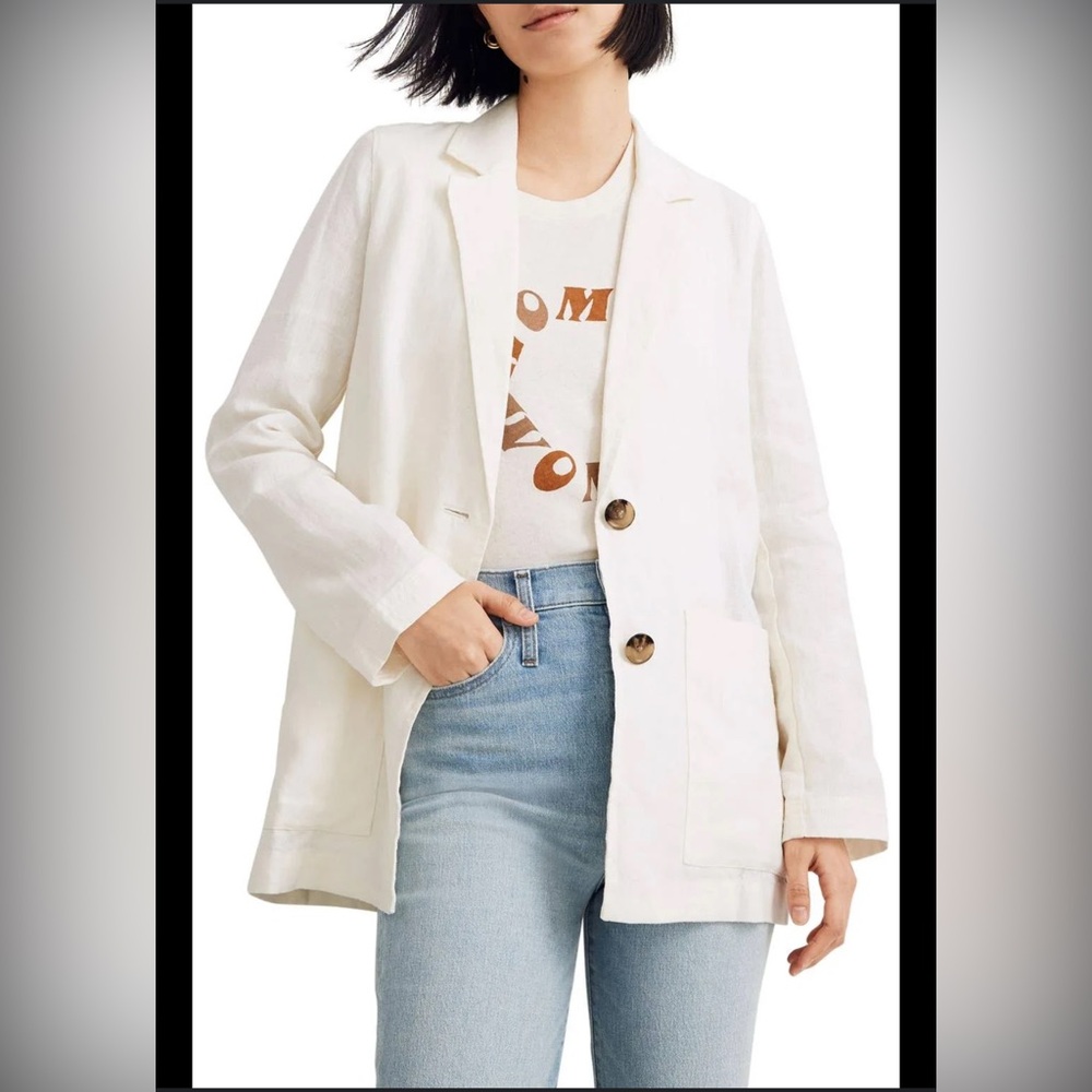Madewell 100% Linen Dorset Blazer S